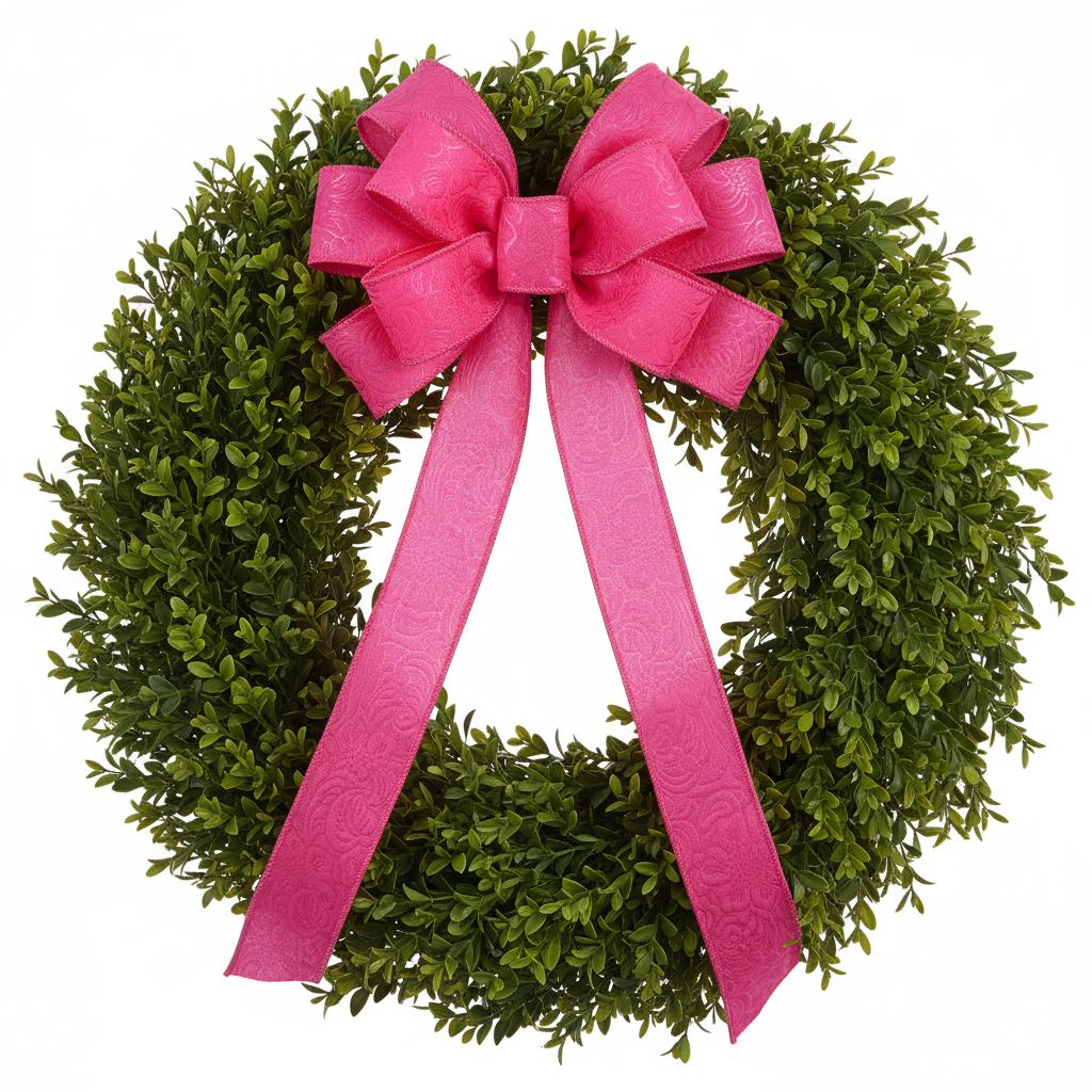 Shop For 1.5in Flower Embossed Ribbon: Hot Pink (10 Yards)