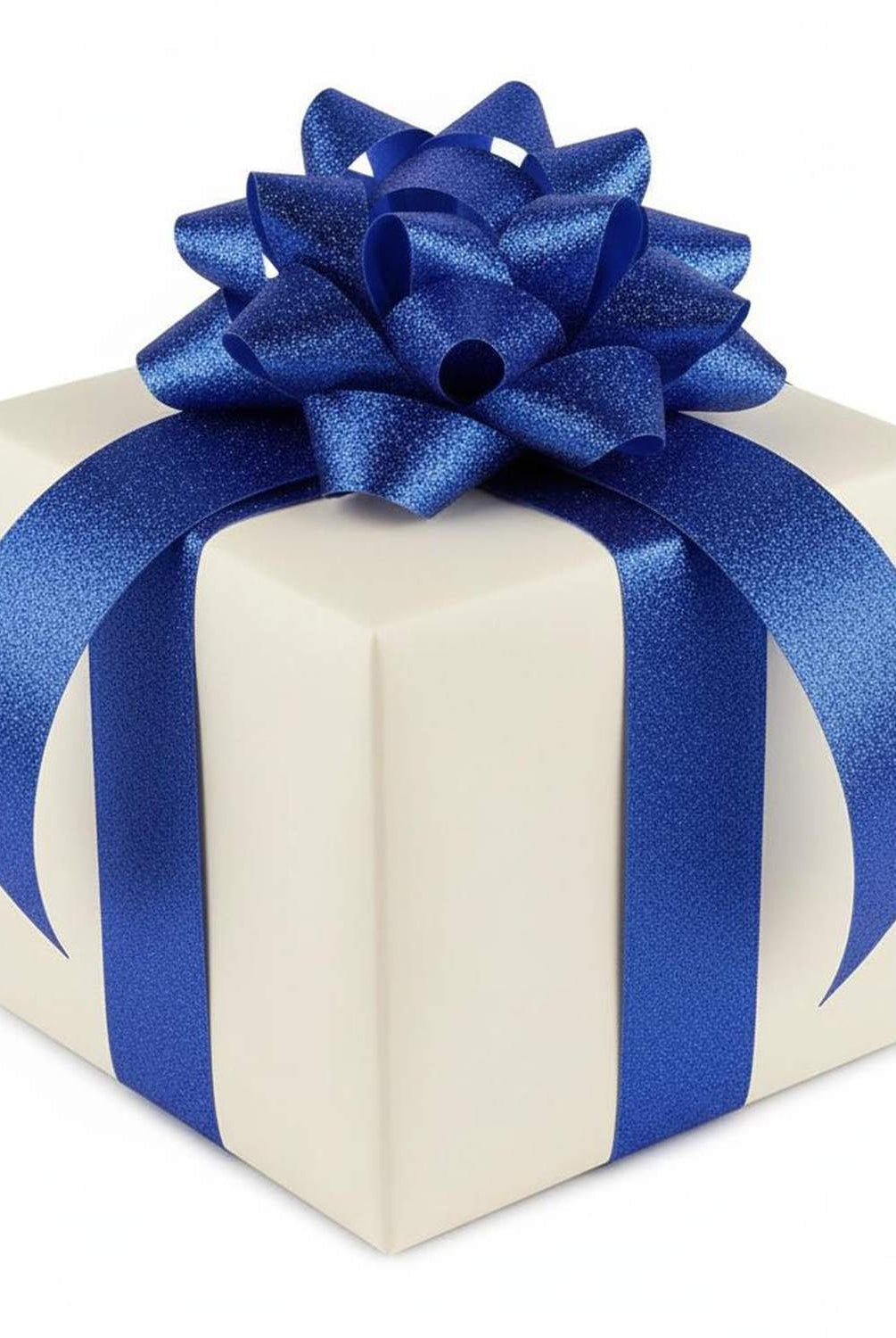 Shop For 1.5in Glitter on Fabric Ribbon: Royal Blue (25 Yards)