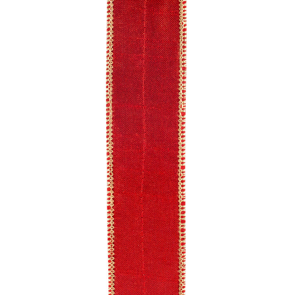 Shop For 1.5in Holly Leaf Jewel Embroidery Ribbon: Red/Green (5 Yards)