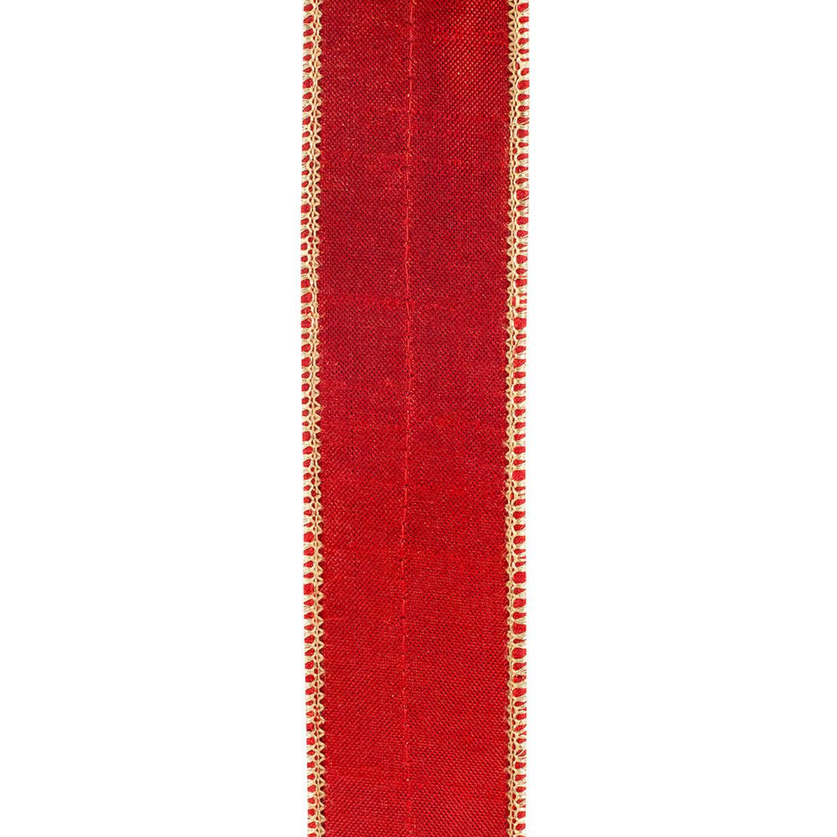 Shop For 1.5in Holly Leaf Jewel Embroidery Ribbon: Red/Green (5 Yards)