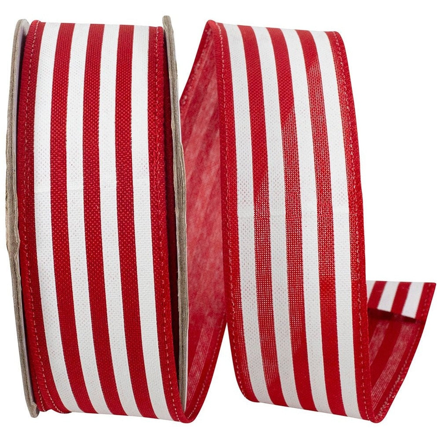 Shop For 1.5in Horizontal Striped Ribbon: Red/White (10 Yards)