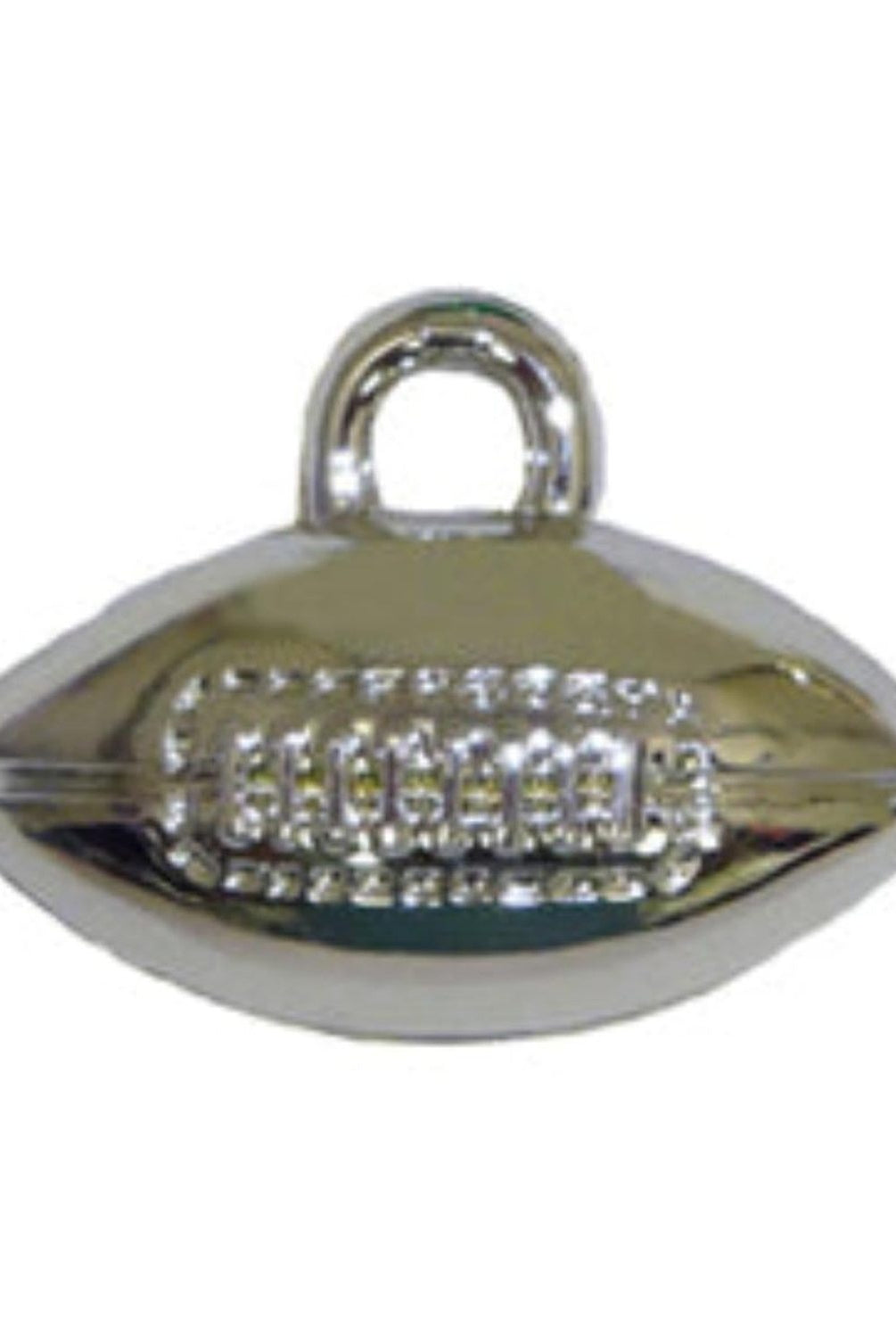 Shop For 1.5in Metallic Silver Football Charm