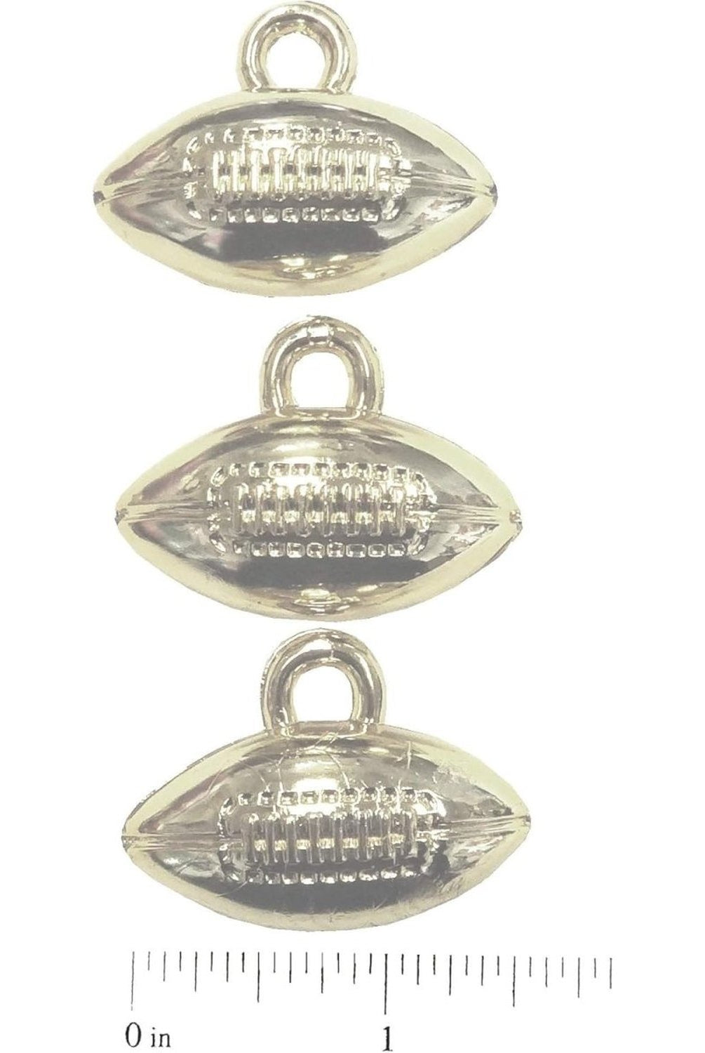 Shop For 1.5in Metallic Silver Football Charm