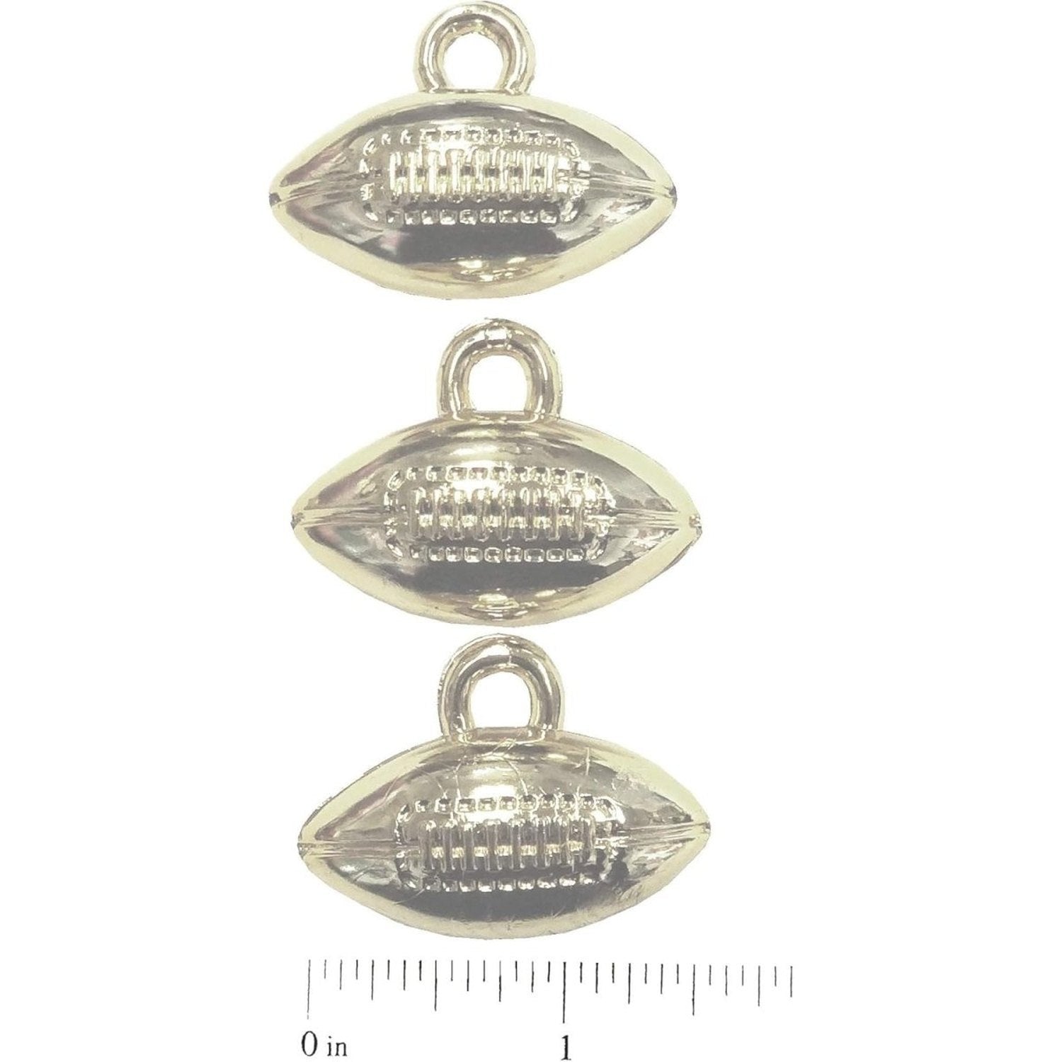 Shop For 1.5in Metallic Silver Football Charm