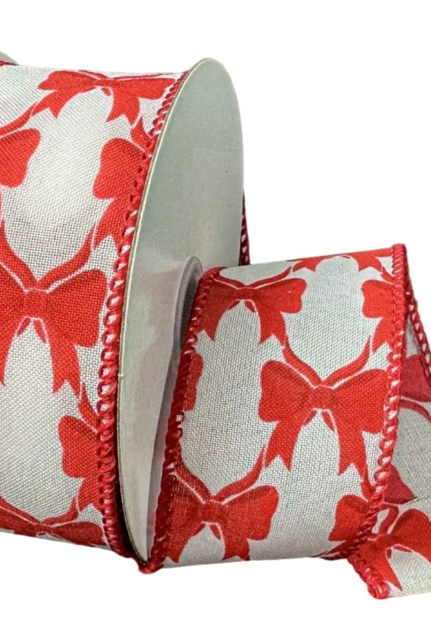 Shop For 1.5in Patterned Bows Ribbon: Red/White (10 Yards)