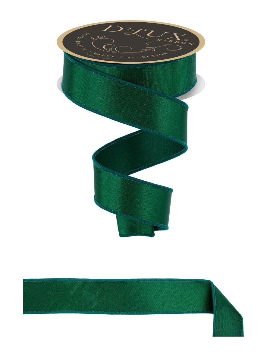 Shop For 1.5in Satin Fused Ribbon: Emerald Green (10 Yards)