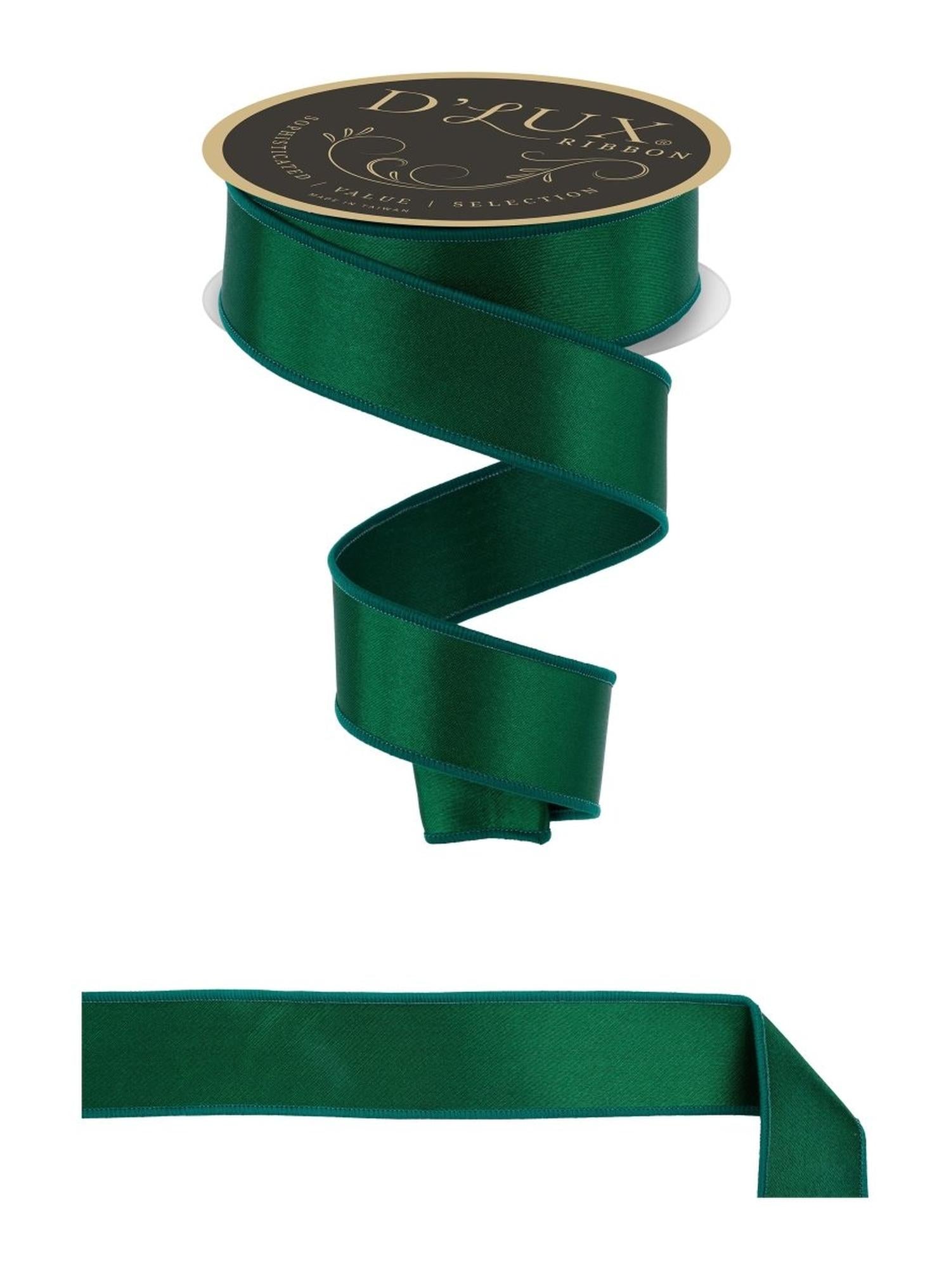 Shop For 1.5in Satin Fused Ribbon: Emerald Green (10 Yards)