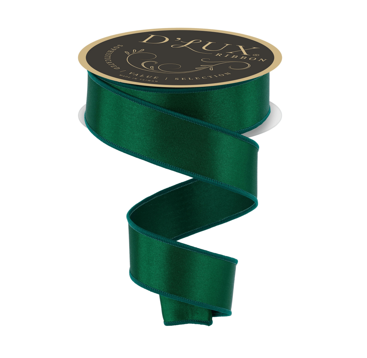 Shop For 1.5in Satin Fused Ribbon: Emerald Green (10 Yards)