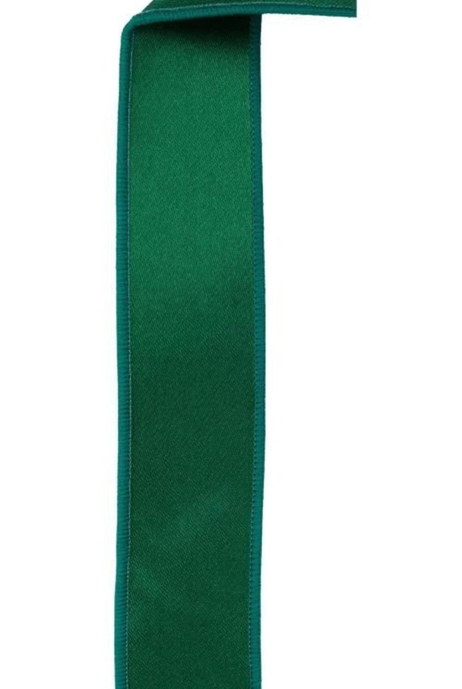 1.5in Satin Fused Ribbon: Emerald Green (10 Yards)