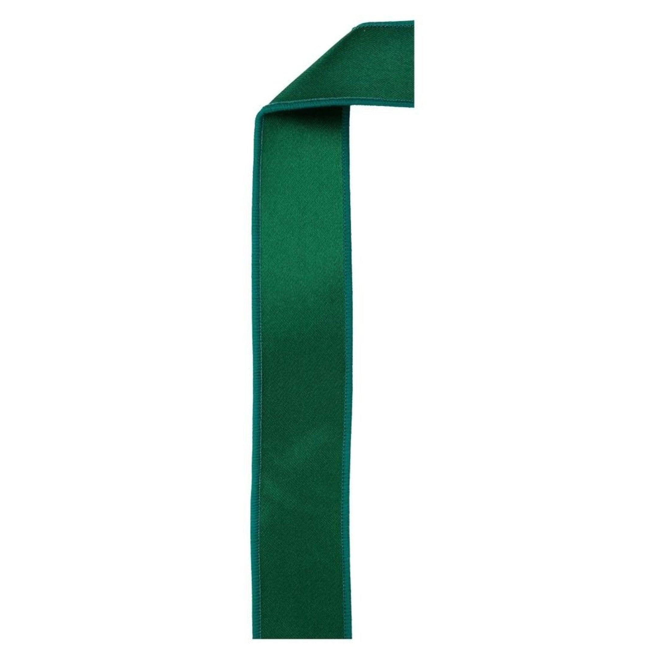 1.5in Satin Fused Ribbon: Emerald Green (10 Yards)