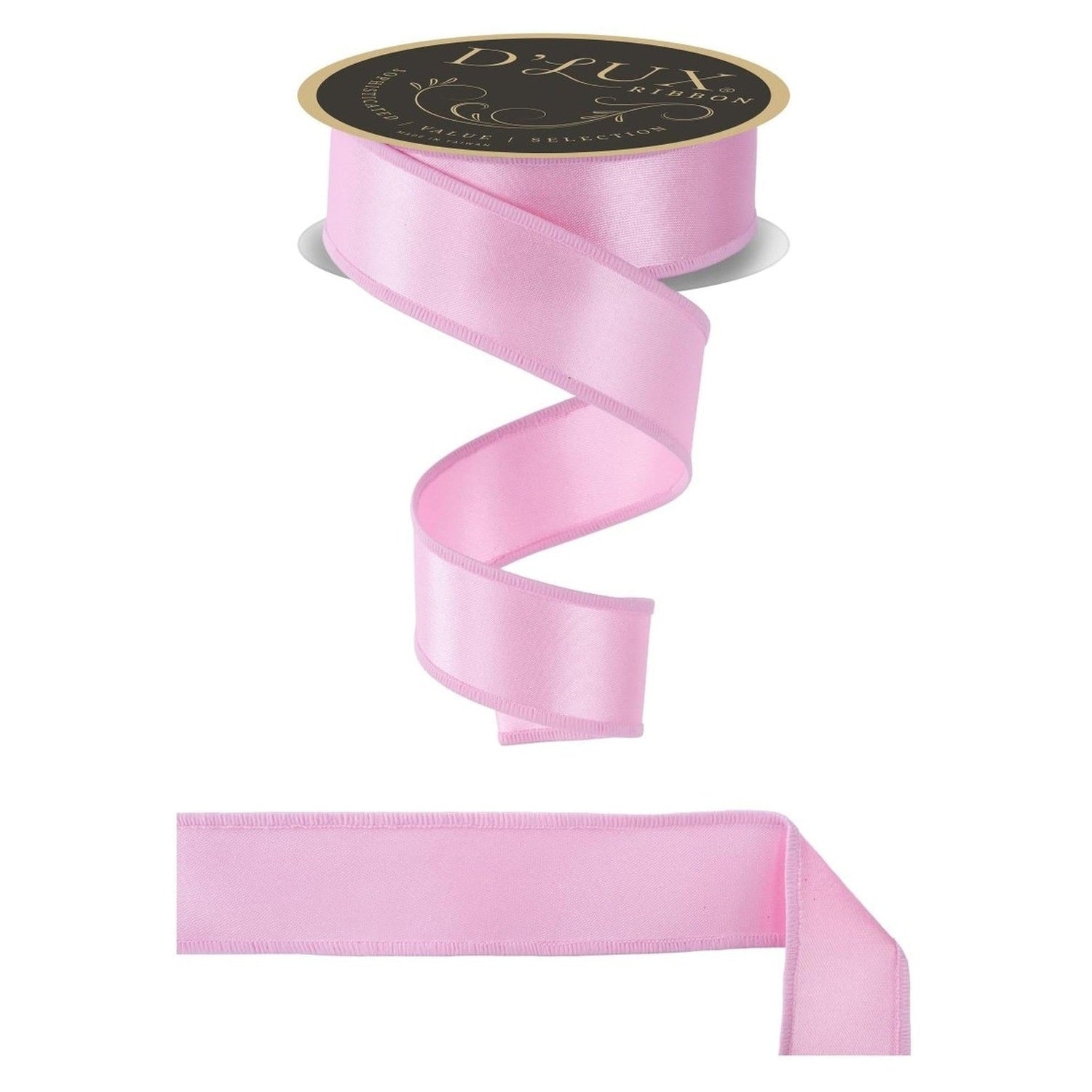 1.5in Satin Fused Ribbon: Pink (10 Yards)