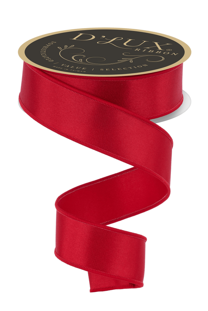Shop For 1.5in Satin Fused Ribbon: Red (10 Yards)