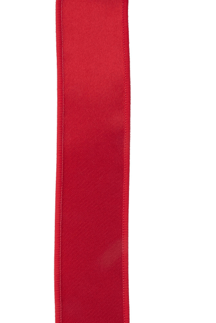 Shop For 1.5in Satin Fused Ribbon: Red (10 Yards)