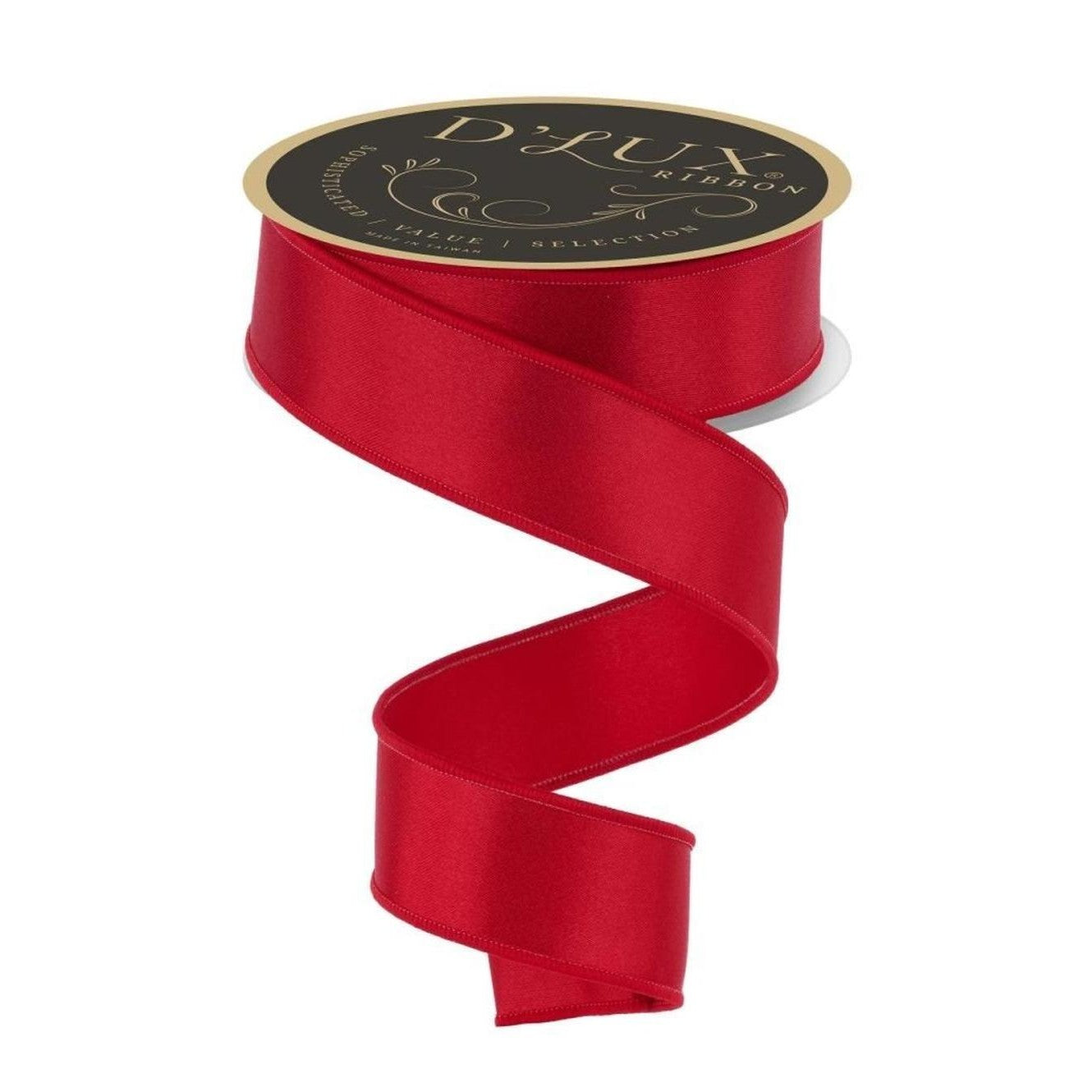 1.5in Satin Fused Ribbon: Red (10 Yards)