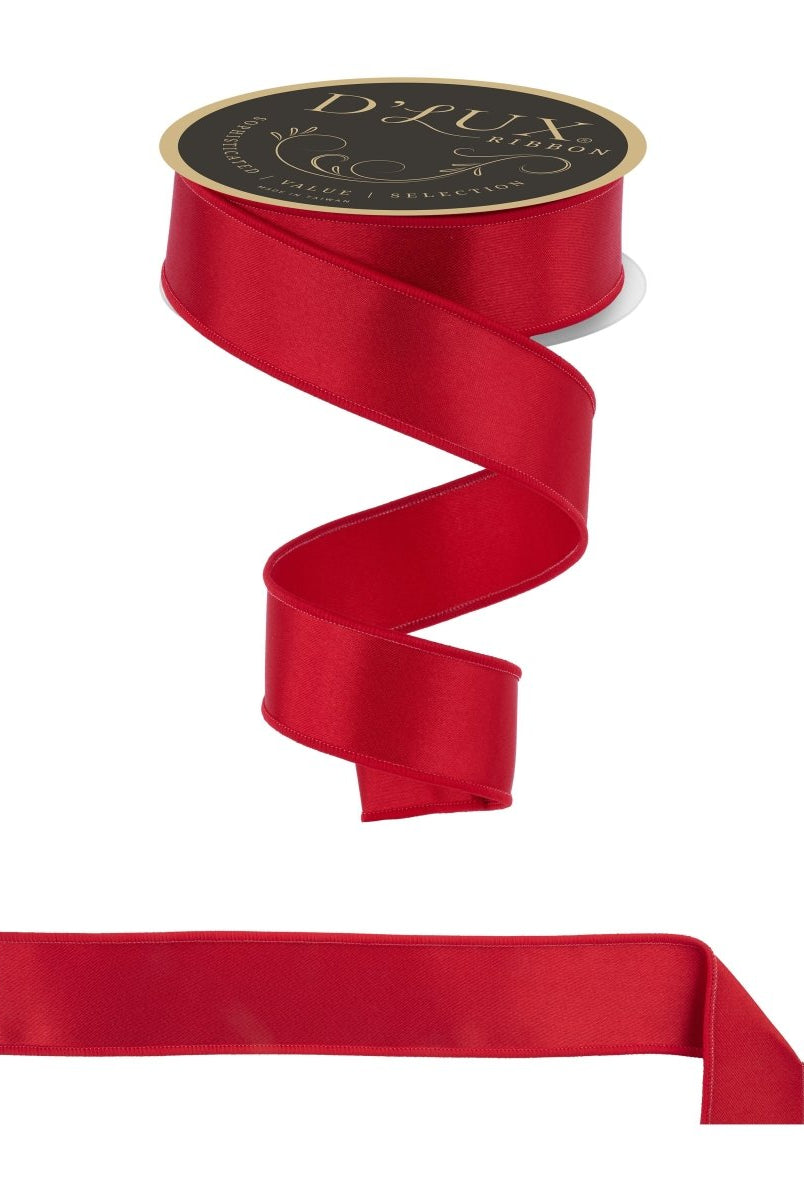 Shop For 1.5in Satin Fused Ribbon: Red (10 Yards)
