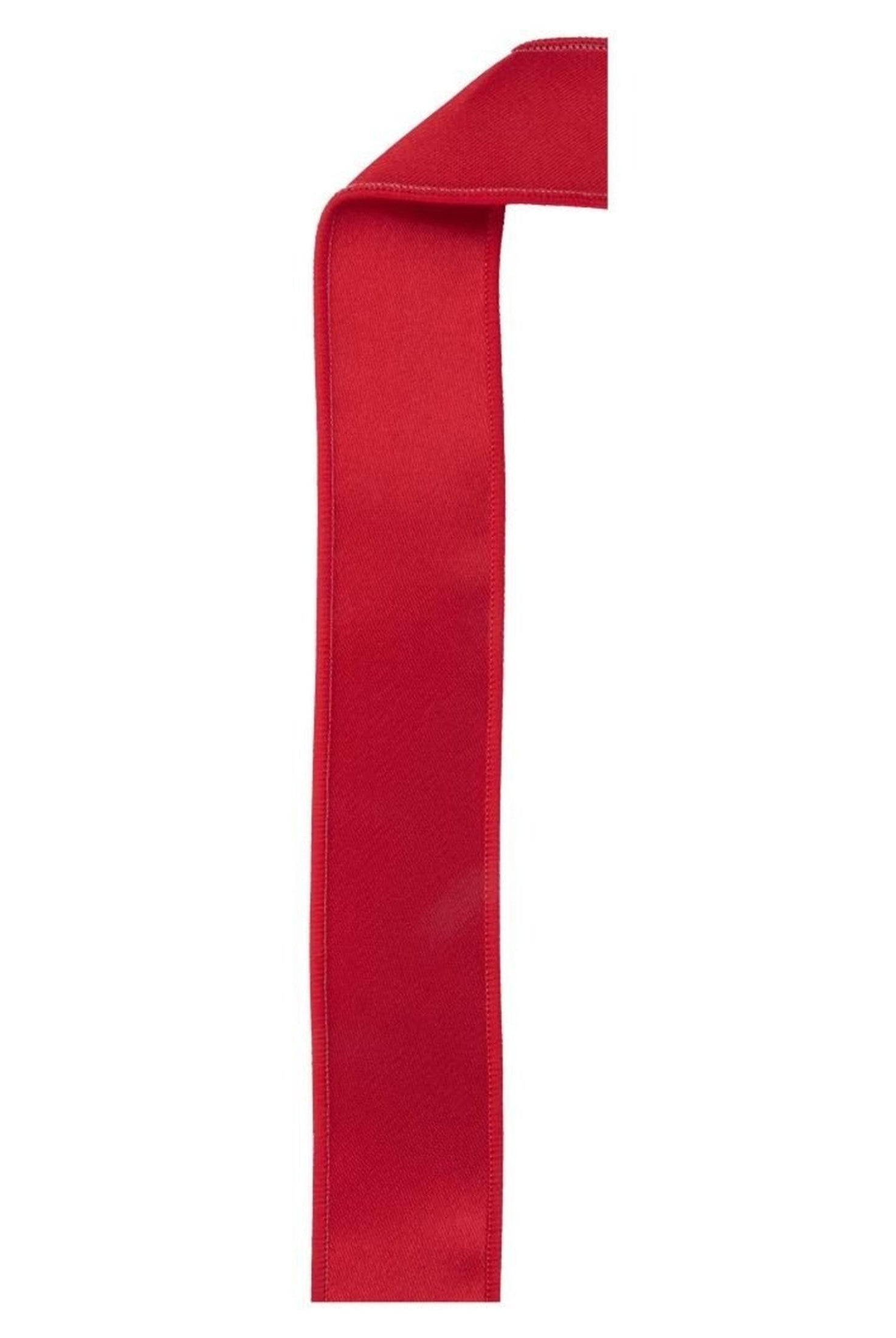 1.5in Satin Fused Ribbon: Red (10 Yards)