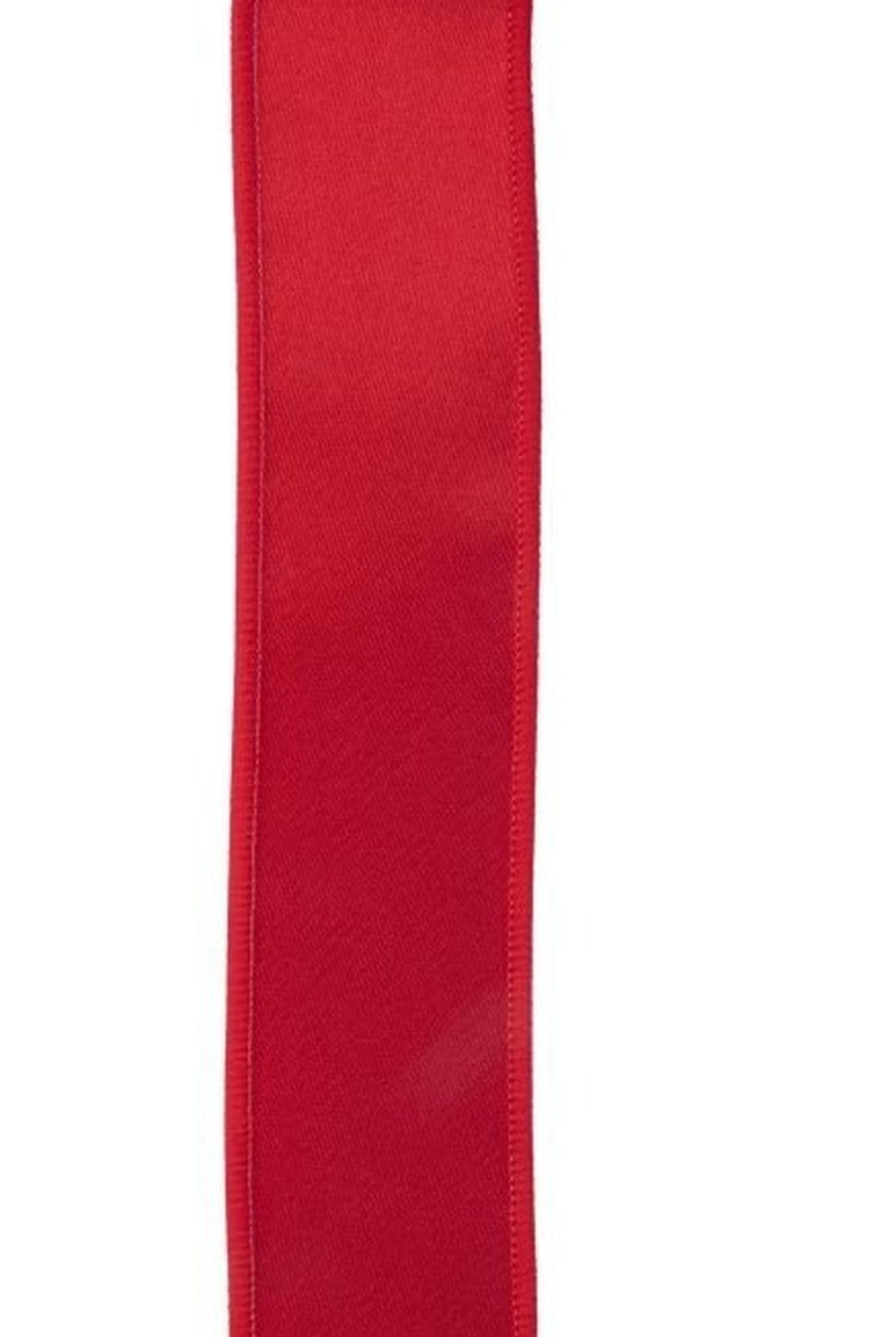 1.5in Satin Fused Ribbon: Red (10 Yards)