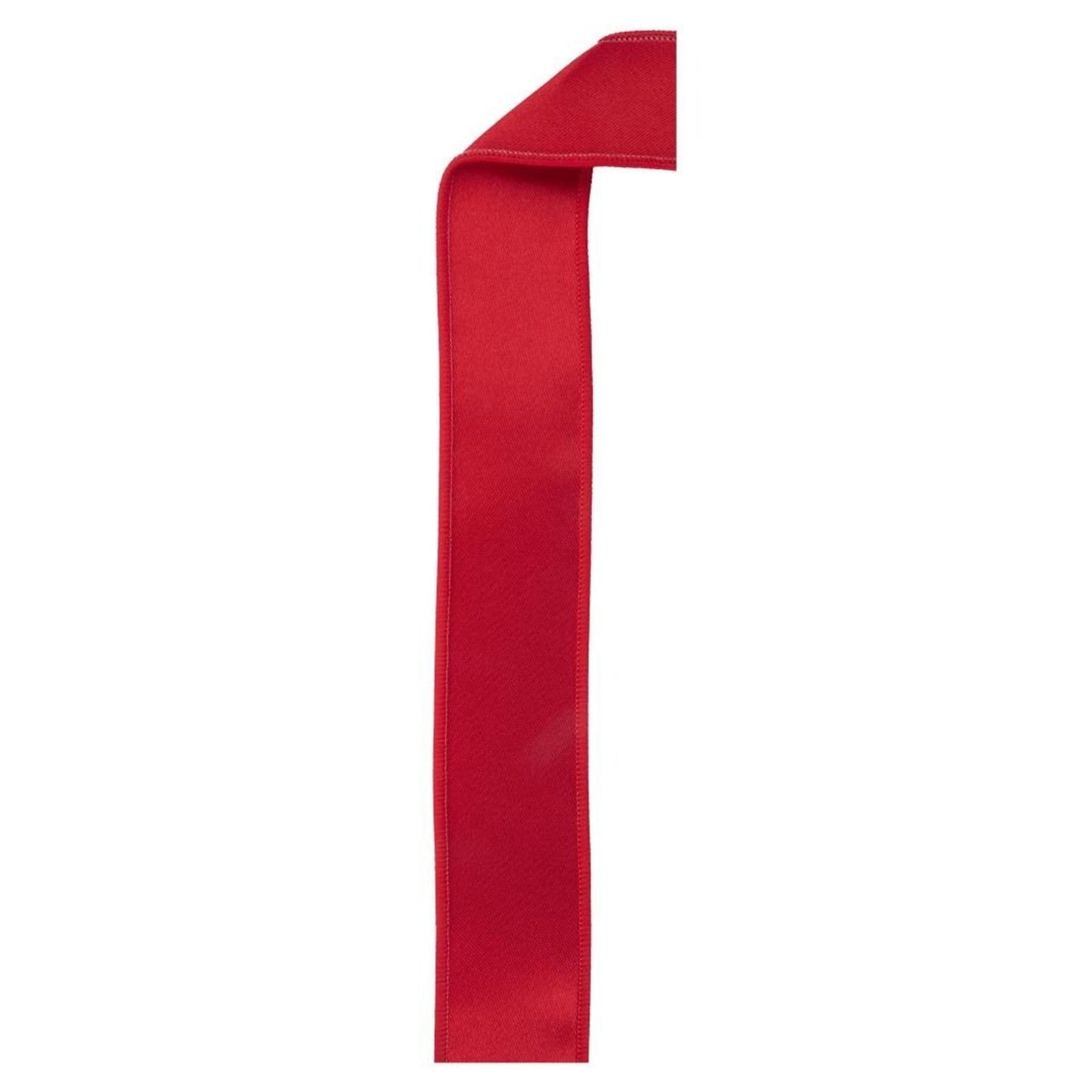 1.5in Satin Fused Ribbon: Red (10 Yards)