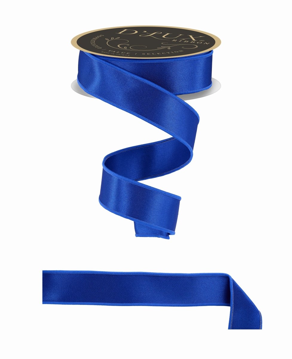 Shop For 1.5in Satin Fused Ribbon: Royal Blue (10 Yards)