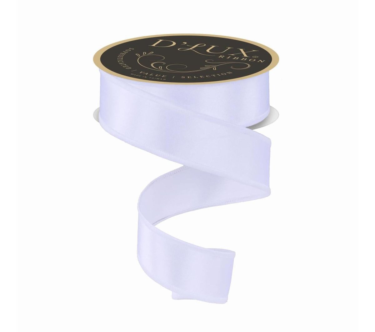 Shop For 1.5in Satin Fused Ribbon: White (10 Yards)