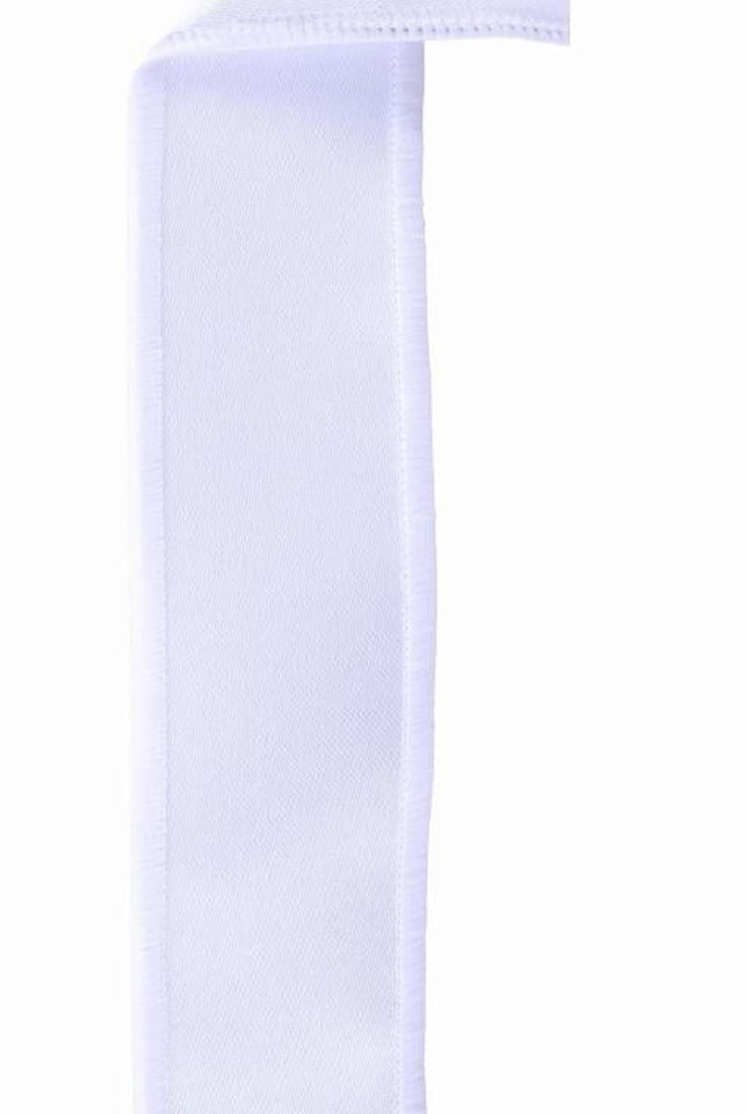 1.5in Satin Fused Ribbon: White (10 Yards)