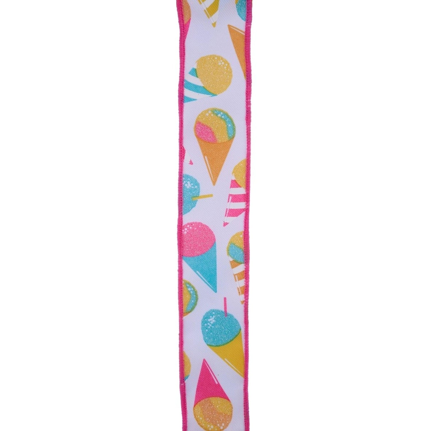 1.5in Snow Cones Ribbon: White (10 Yard)