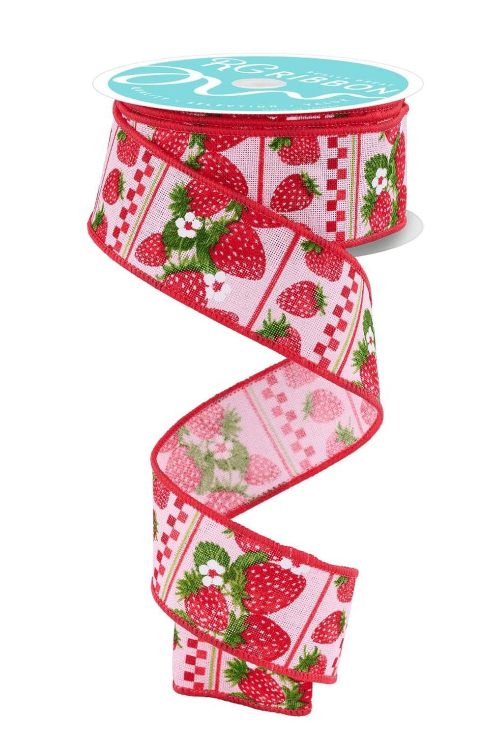 Shop For 1.5in Strawberries Ribbon: Pink (10 Yards)