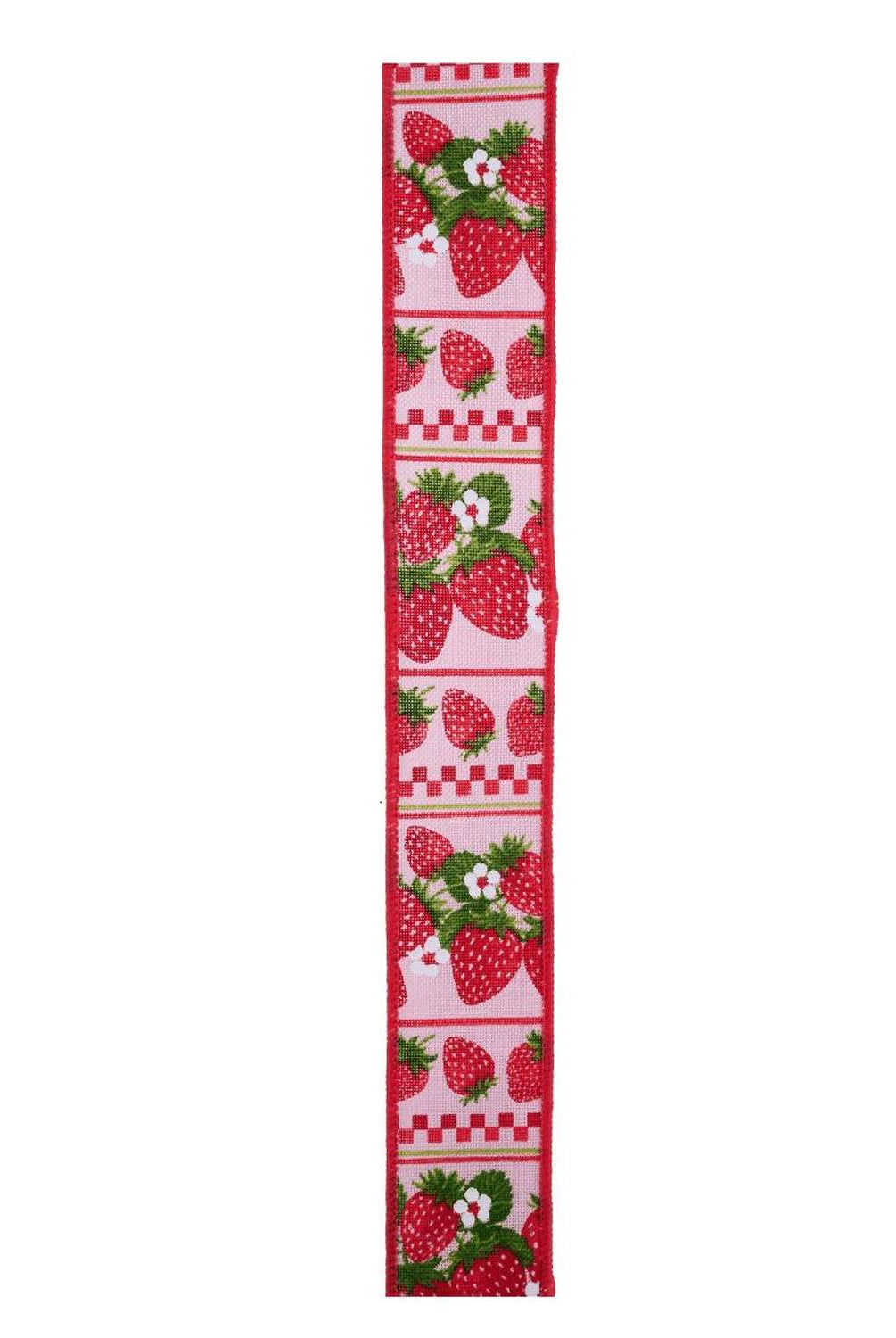 Shop For 1.5in Strawberries Ribbon: Pink (10 Yards)