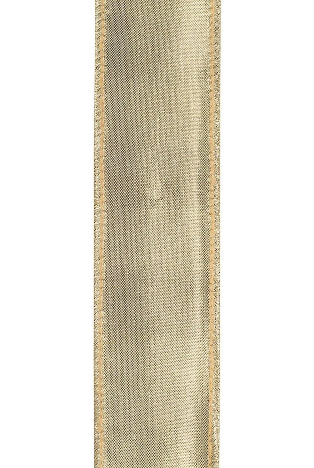 Shop For 1.5in Striped Metallic Back Ribbon: Black/Gold (10 Yards)