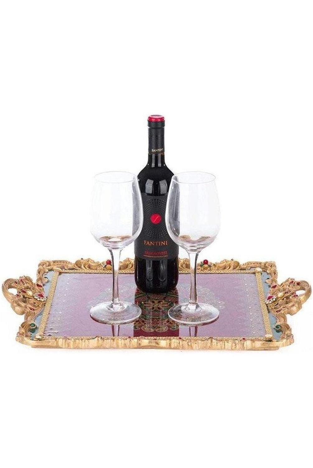 16" Christmas Castle Serving Tray