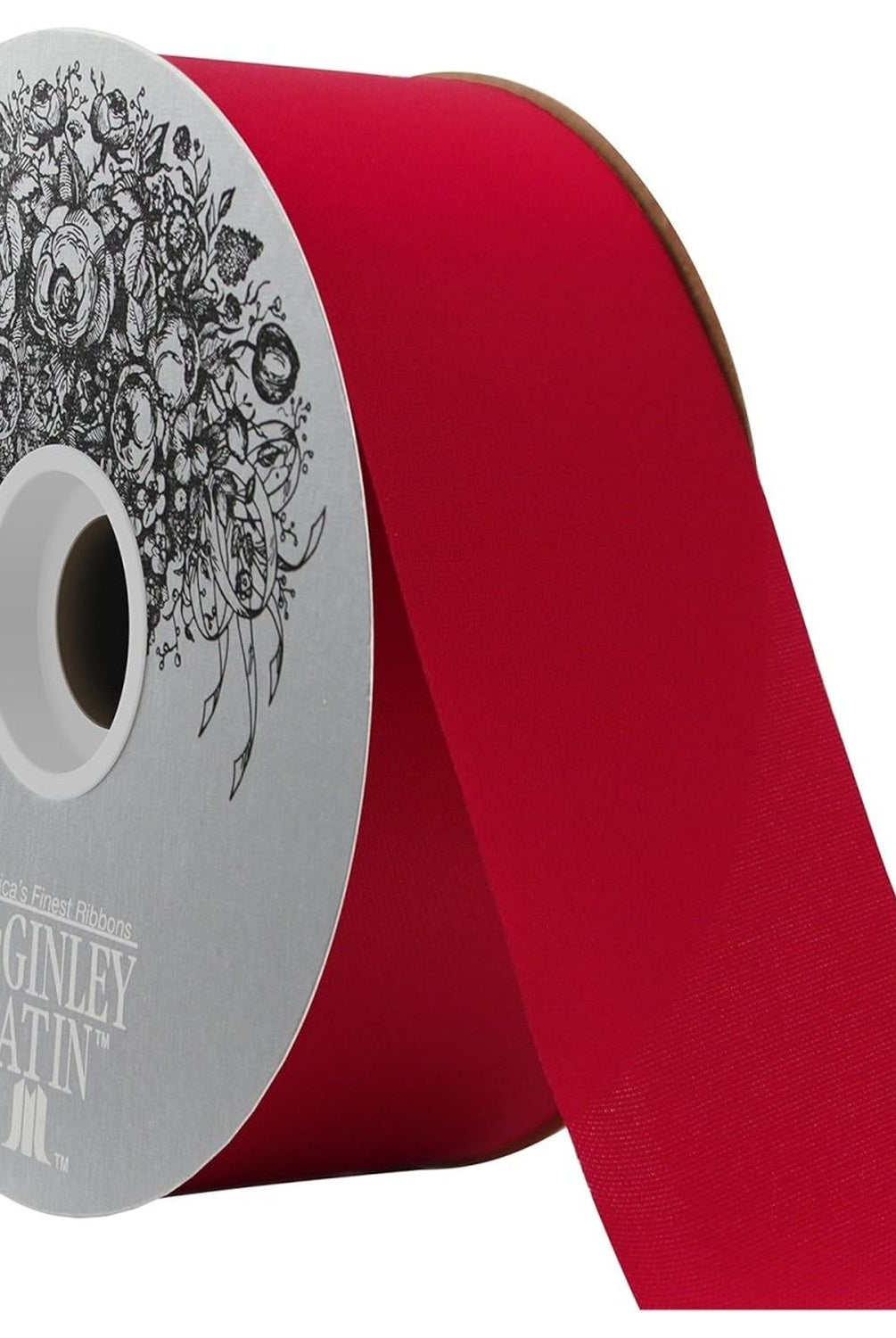 Shop For 16 McGinley Satin Acetate Ribbon Non Wired: Holiday Red (100 Yards)