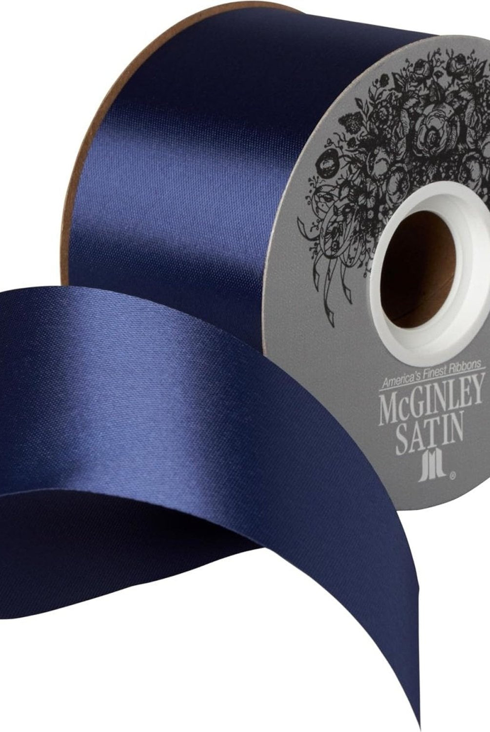 Shop For 16 McGinley Satin Acetate Ribbon Non Wired: Navy Blue (100 Yards)