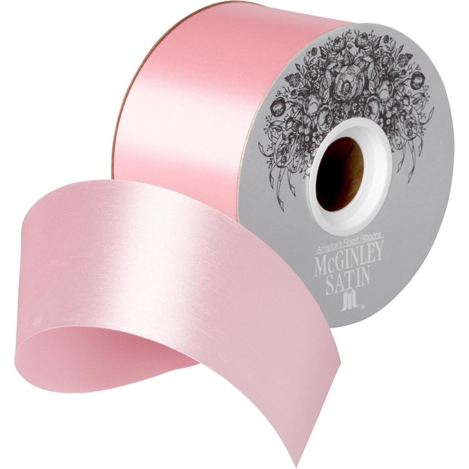Shop For 16 McGinley Satin Acetate Ribbon Non Wired: Pink (100 Yards)