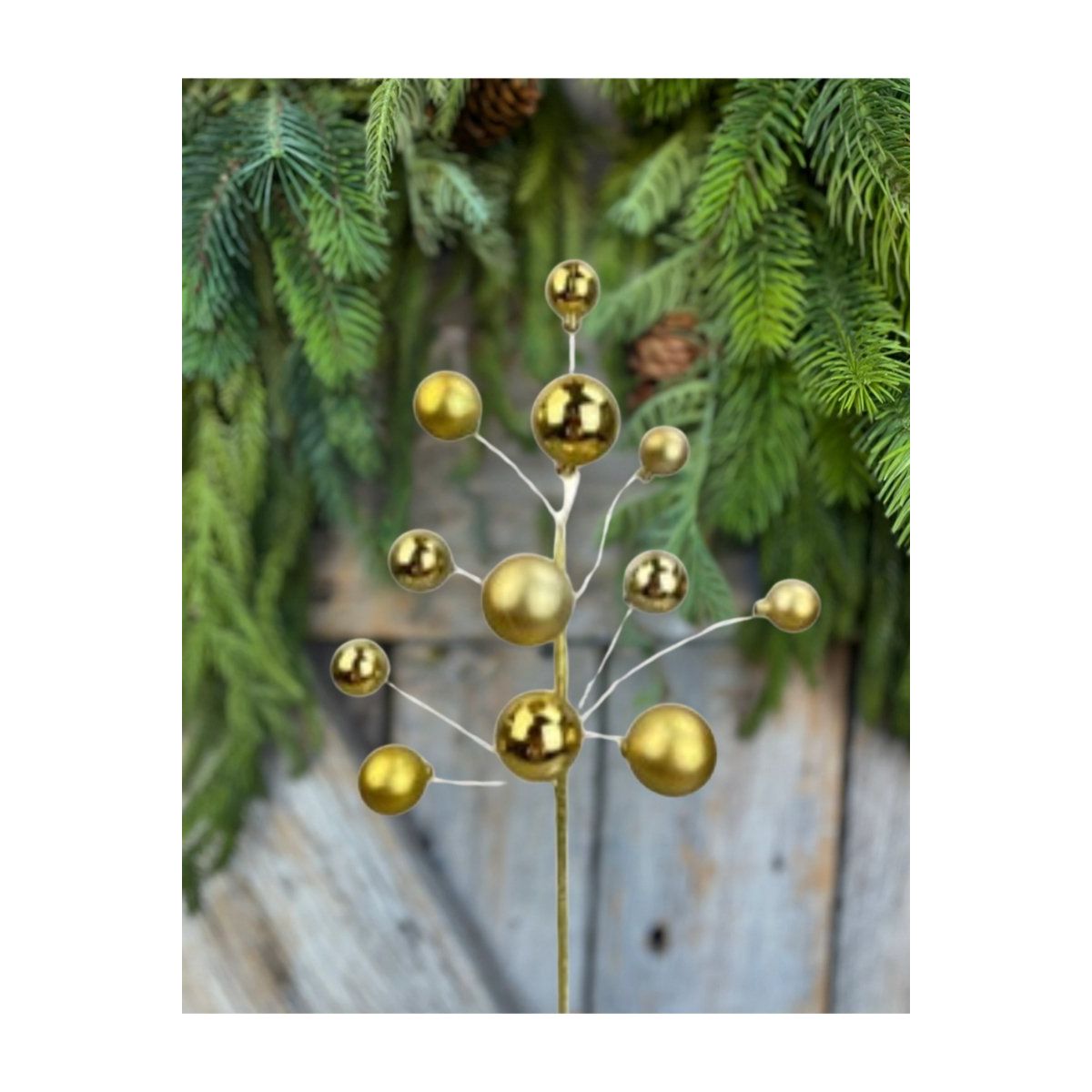 Shop For 16" Ornament Ball Pick: Gold