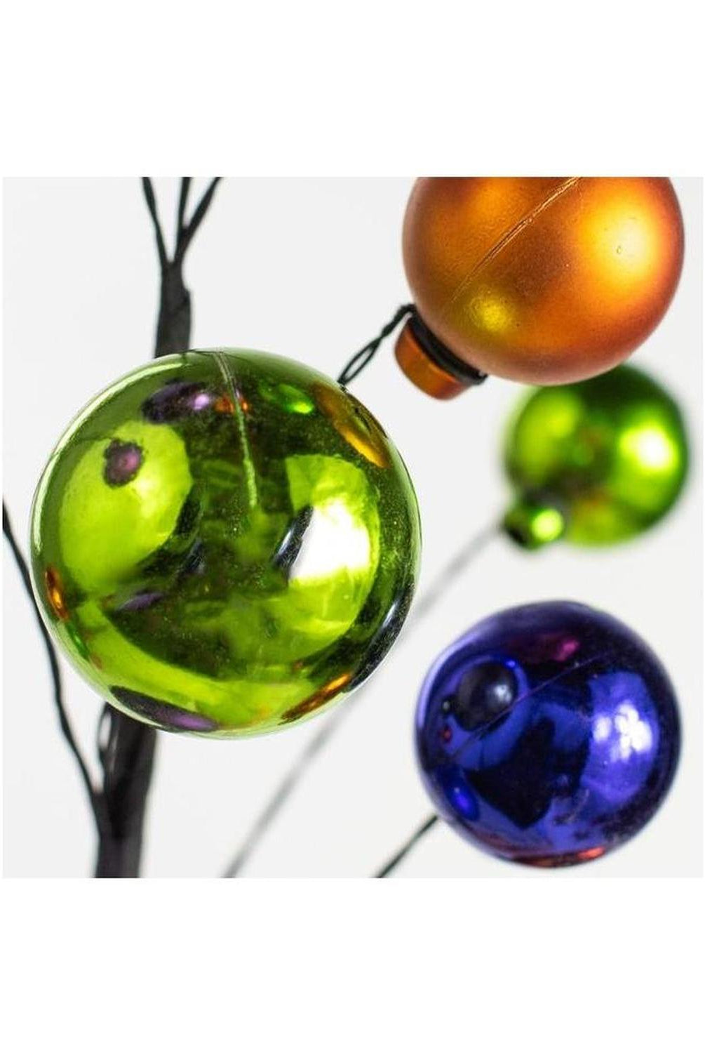16" Ornament Ball Pick: Orange, Purple, Green