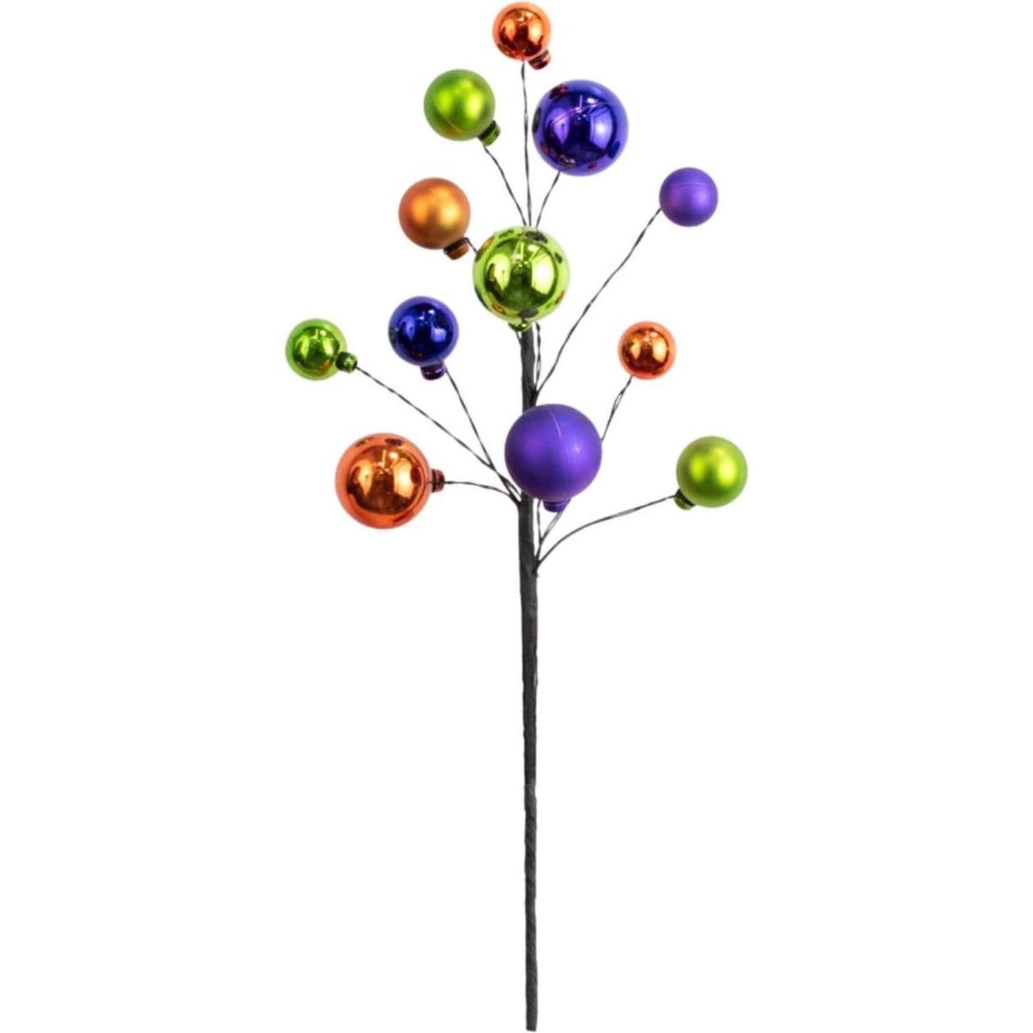 16" Ornament Ball Pick: Orange, Purple, Green