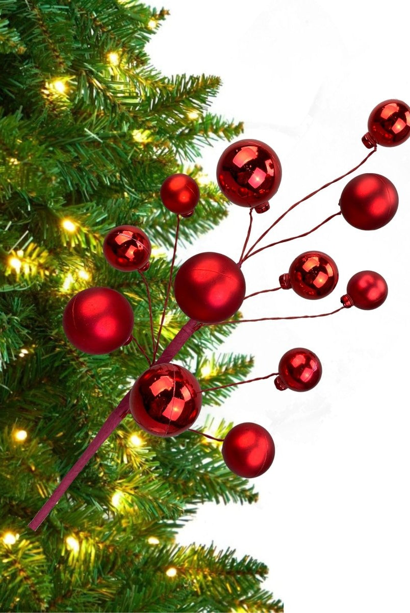 Shop For 16" Ornament Ball Pick: Red