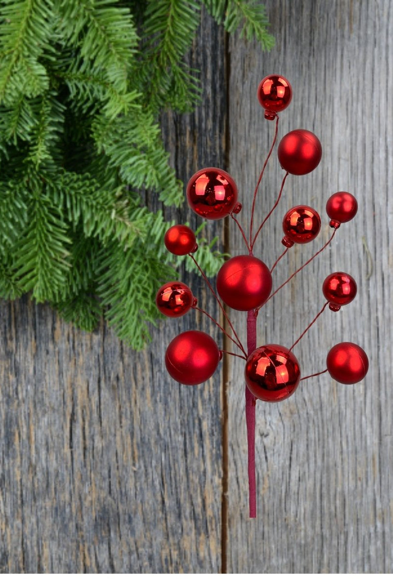 Shop For 16" Ornament Ball Pick: Red