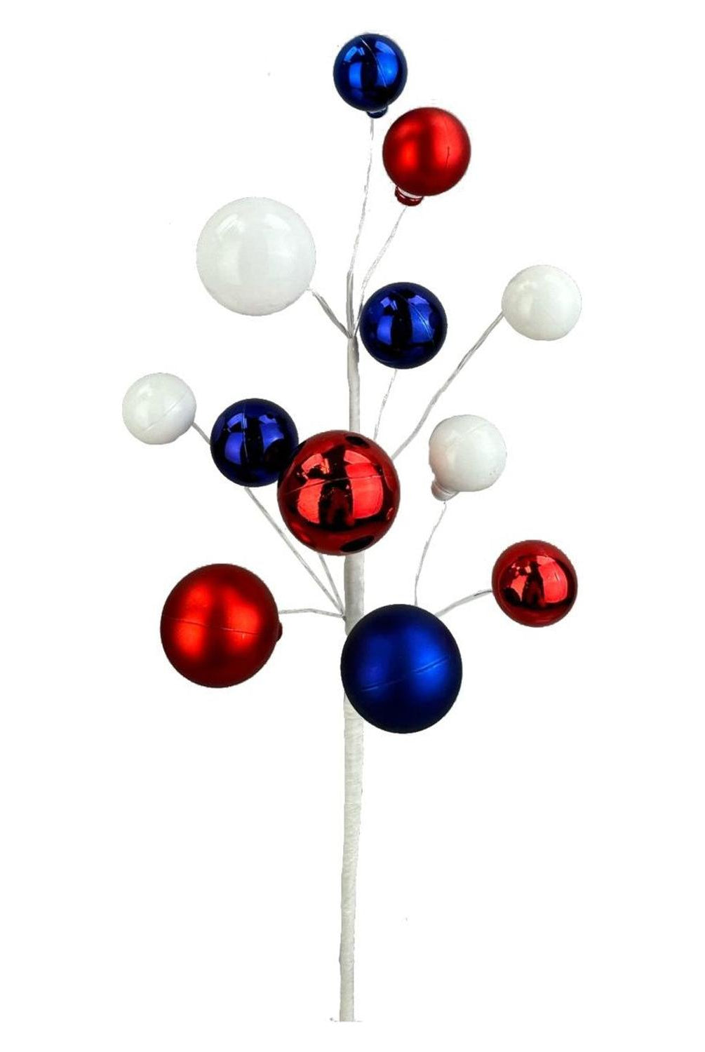 16" Ornament Ball Pick: Red, White, Blue