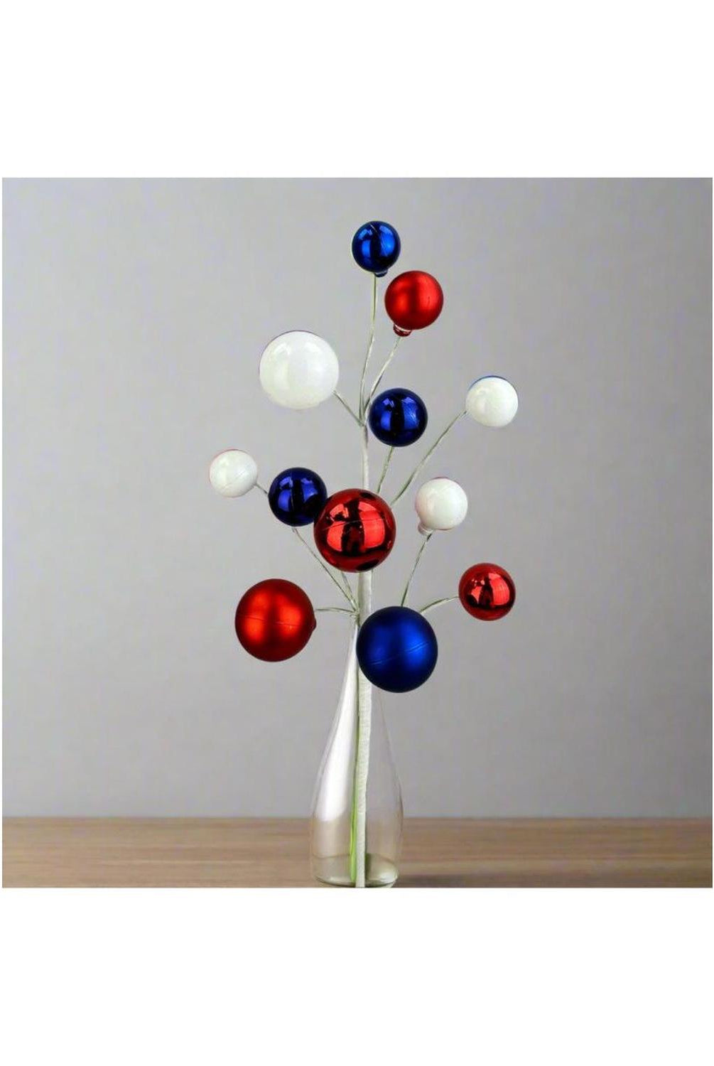 16" Ornament Ball Pick: Red, White, Blue
