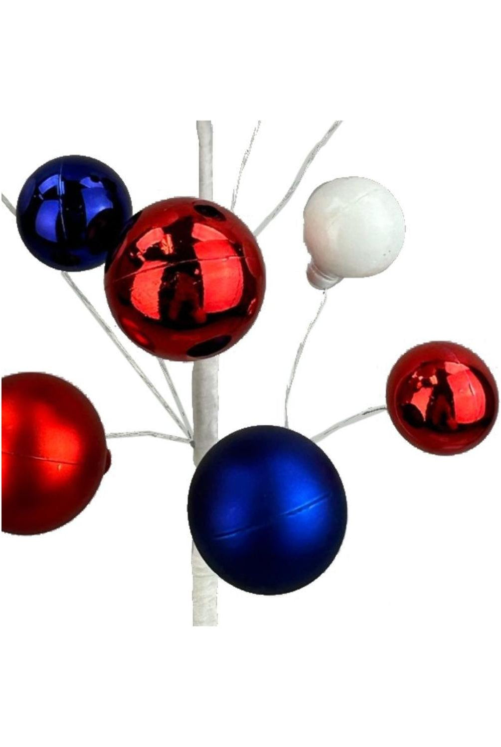 16" Ornament Ball Pick: Red, White, Blue