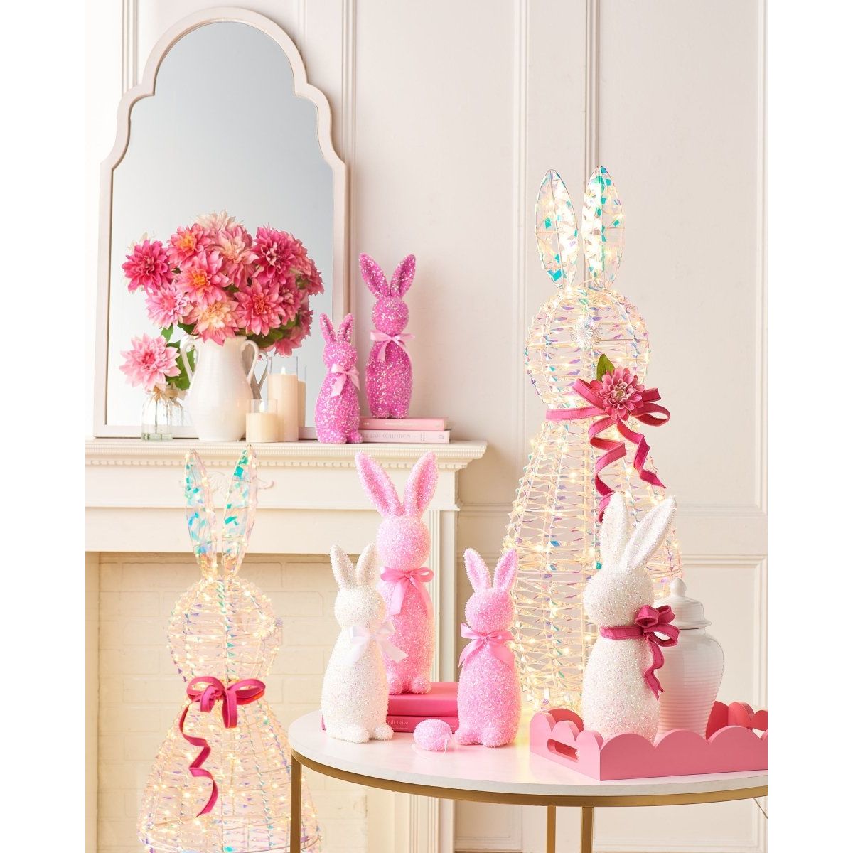 Shop For 16" Pale Flocked Bunny