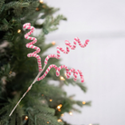 Shop For 16" Peppermint Curly Chenille Pick: Pink & White