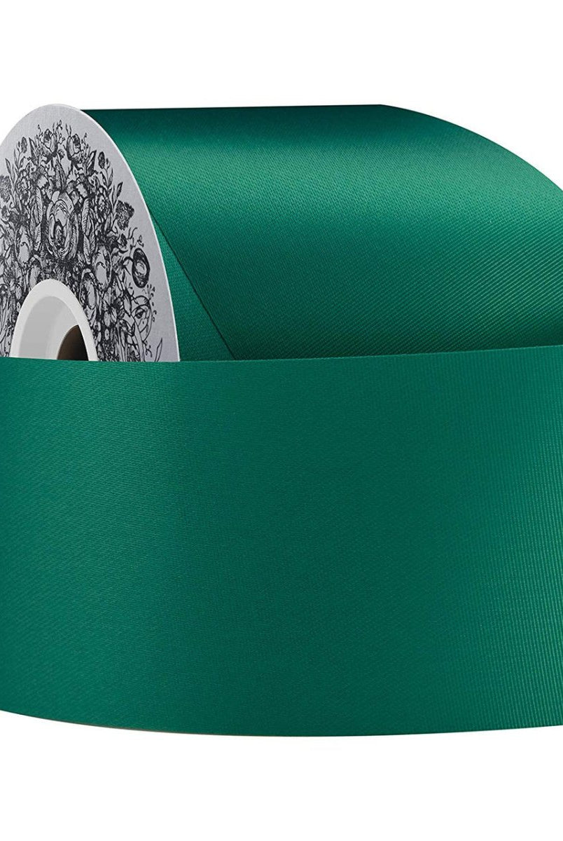 Shop For 16 Satin Acetate Ribbon Non Wired: Holiday Green (100 Yards)
