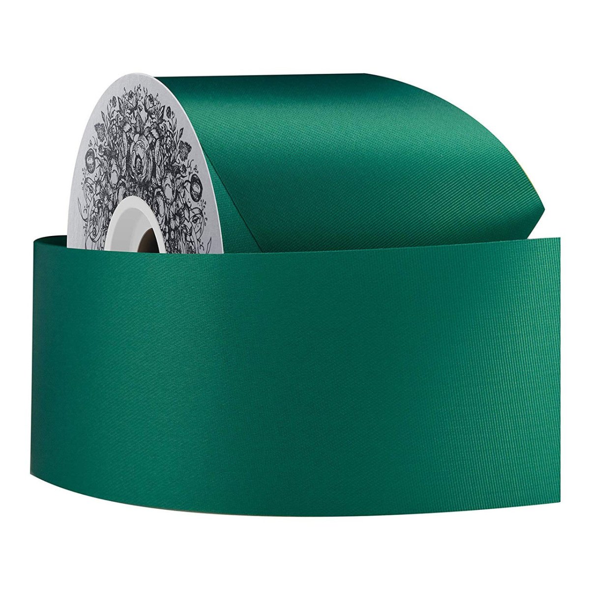 Shop For 16 Satin Acetate Ribbon Non Wired: Holiday Green (100 Yards)