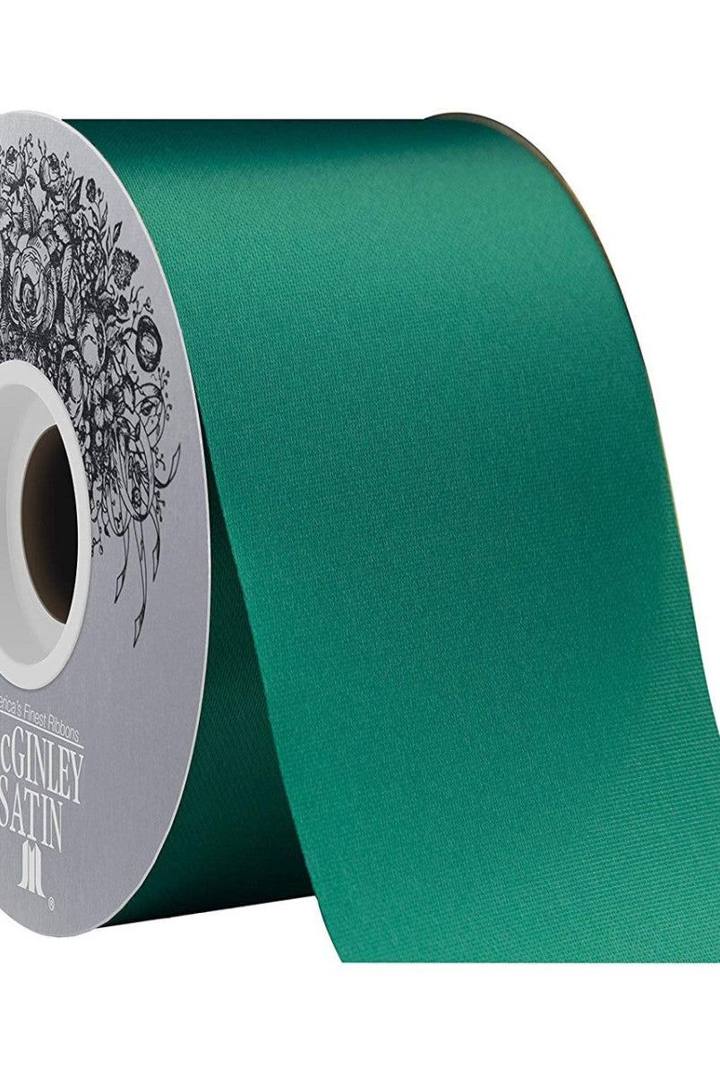 Shop For 16 Satin Acetate Ribbon Non Wired: Holiday Green (100 Yards)