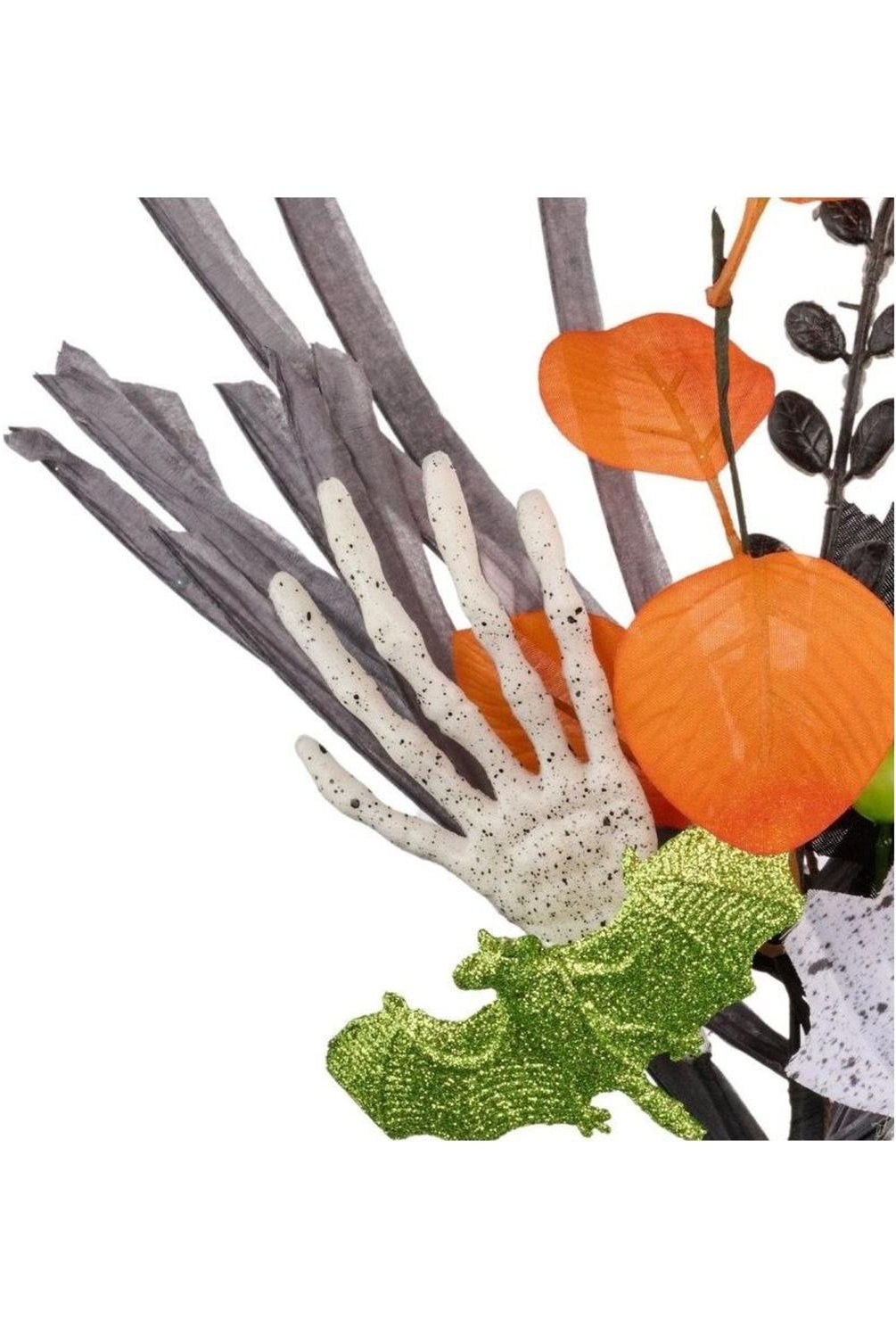 16" Skeleton Hand Bat Paper Grass Pick