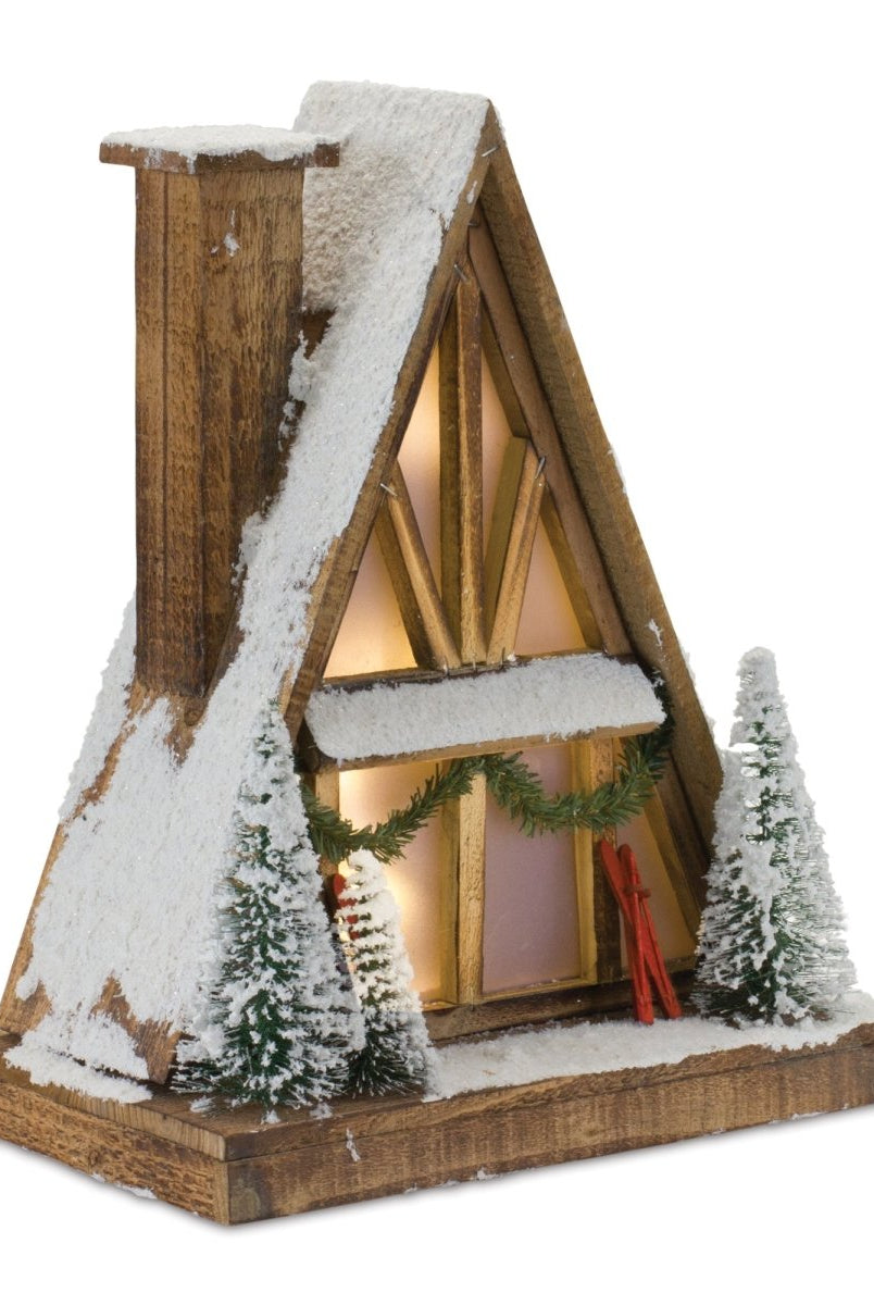 Shop For 16.5" Vintage A - Frame Ski Lodge Lighted Display at Michelle's aDOORable Creations