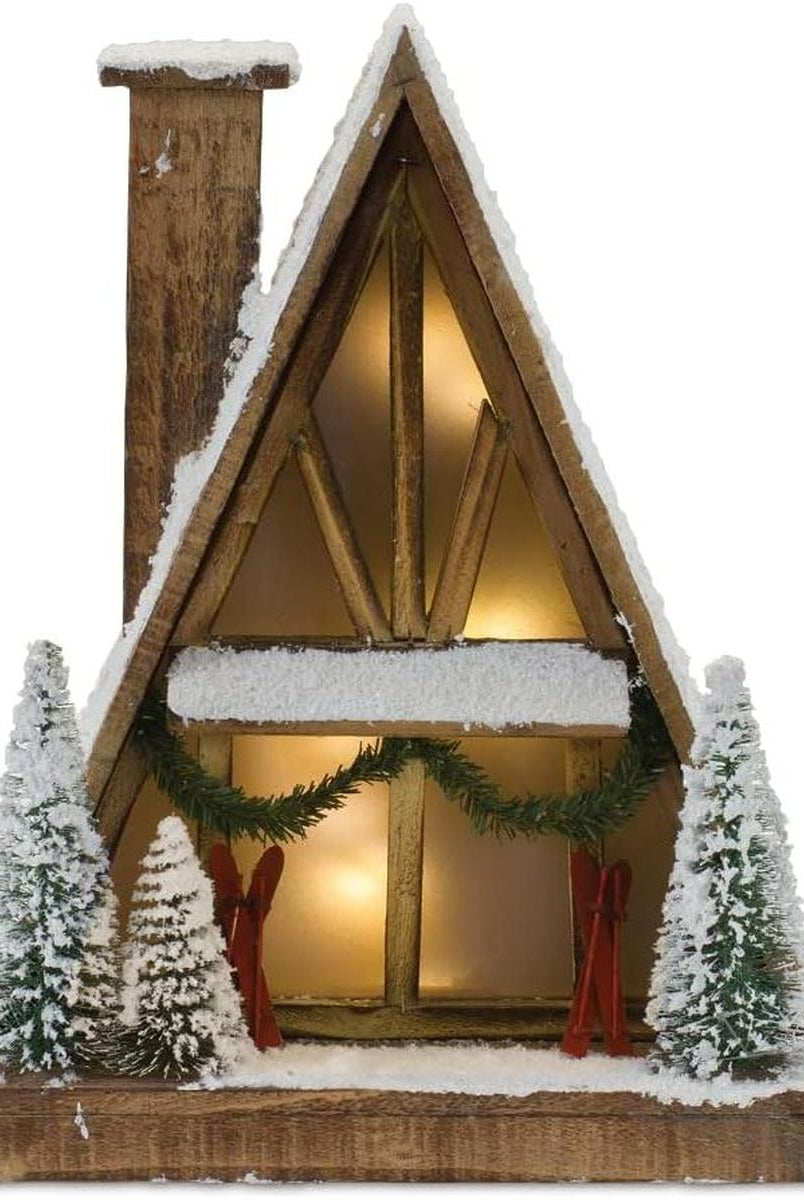 Shop For 16.5" Vintage A - Frame Ski Lodge Lighted Display at Michelle's aDOORable Creations