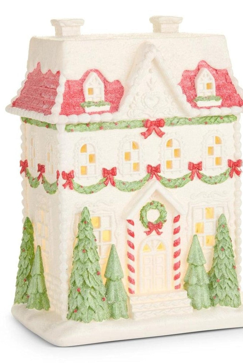Shop For 16in Lighted Snow Covered Manor